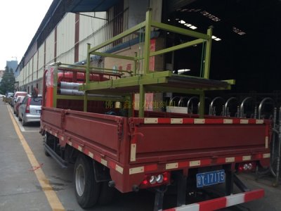 國外客戶定制覆膜機裝車發(fā)貨！